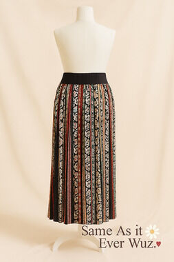 Soft Surroundings PL Boho Patchwork Maxi Skirt Rayon India Gypsy Cottagecore
